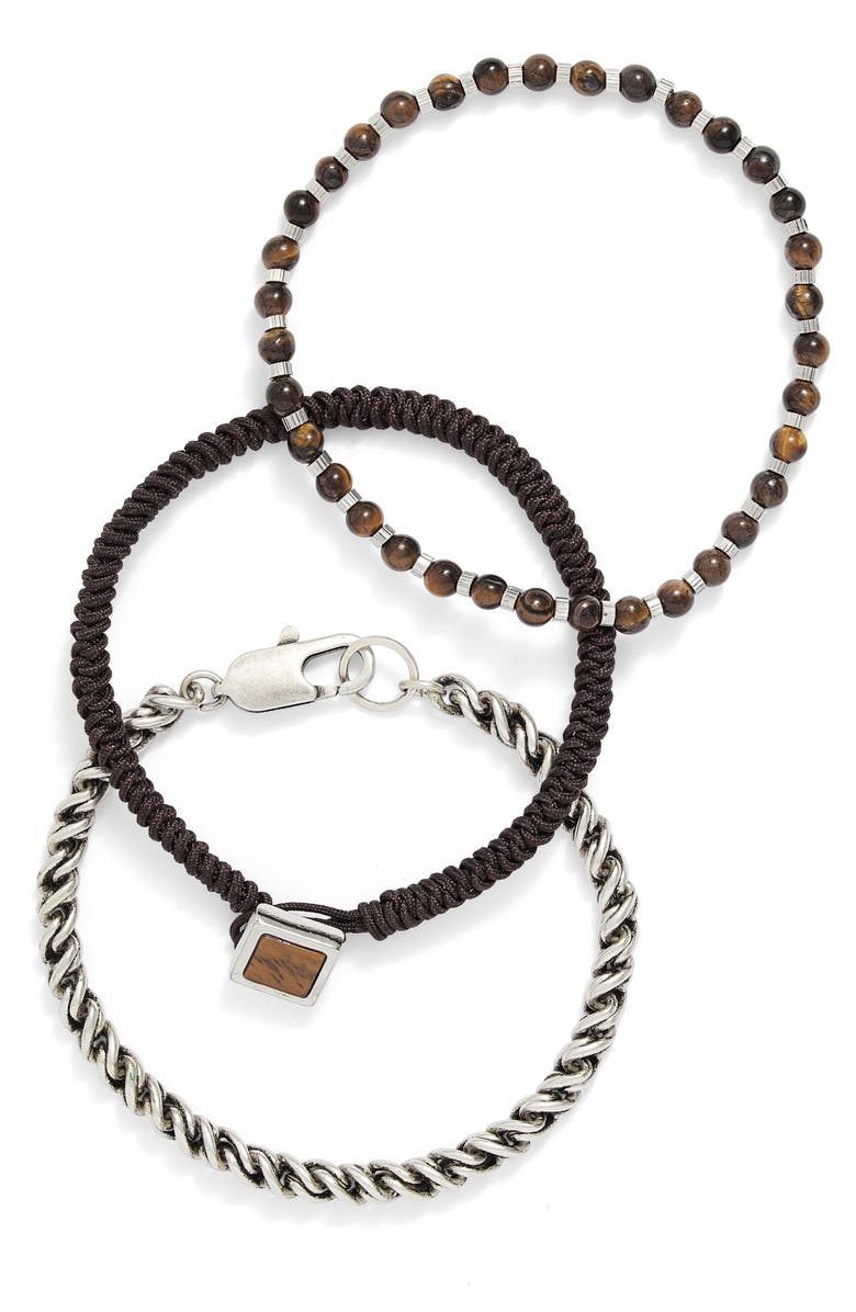 Nordstrom Set of 3 Bracelets, Main, color,