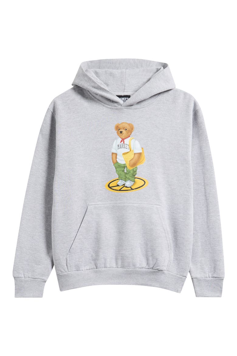 Stand for Peach Bear Graphic Hoodie, Alternate, color, ASH GREY