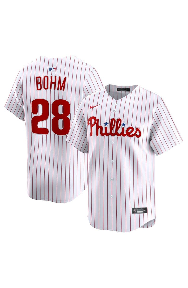 Nike Men's Nike Alec Bohm White Philadelphia Phillies Home Limited Player Jersey, Alternate, color, White