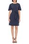 Flutter Sleeve Waist Tie Dress