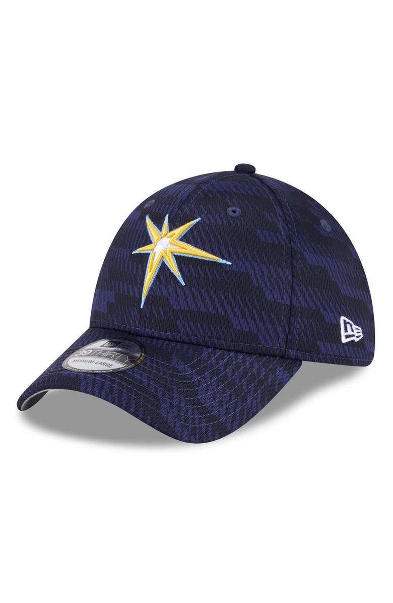 New Era Men's New Era Navy Tampa Bay Rays 2025 MLB Clubhouse 39THIRTY Flex Hat, Alternate, color, 