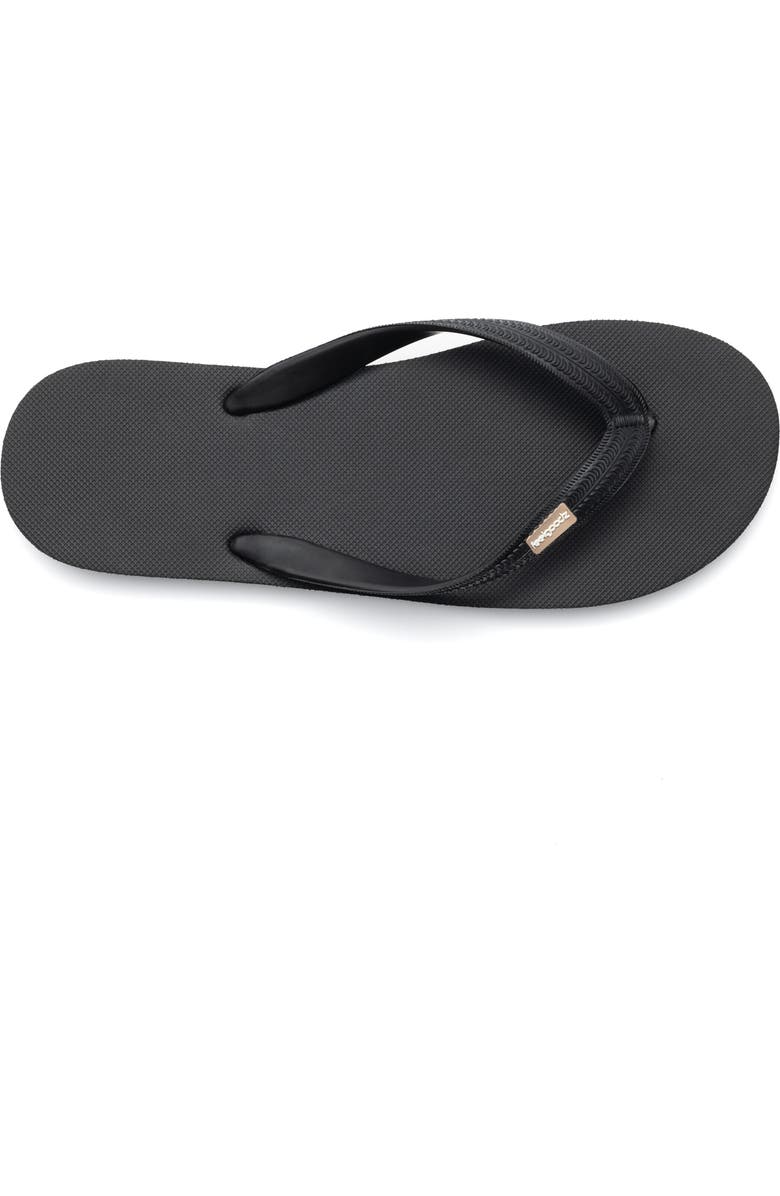 Feelgoodz Mens Classicz Core Natural Rubber Flip Flop Thong Sandals, Alternate, color, Night