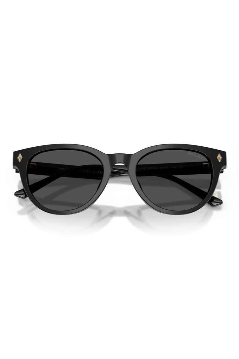 Trace 53mm Phantos Sunglasses, Alternate, color, BLACK / DARK GREY