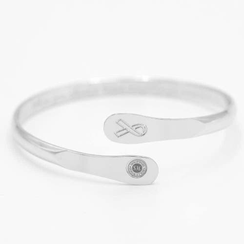 Hollywood Sensation Cancer Awareness Bracelets, Engraved Bracelets When You Choose Hope Anything Is In Silver