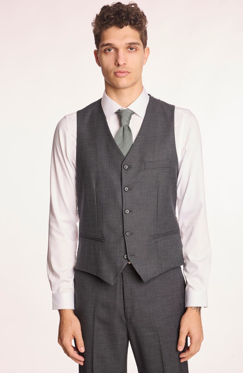 PAISLEY & GRAY Eaton Modern Fit Vest, Alternate, color, Charcoal Shark