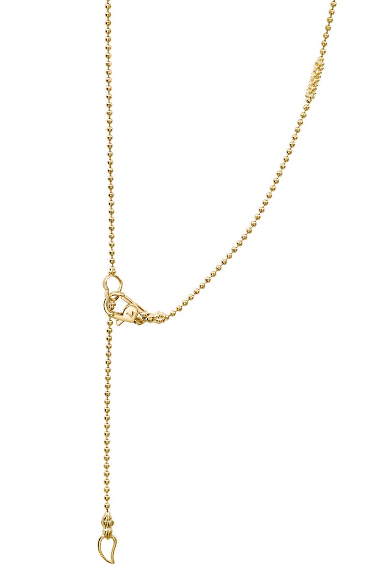 LAGOS Caviar Bars & Cages Chain Necklace, Alternate, color, Gold