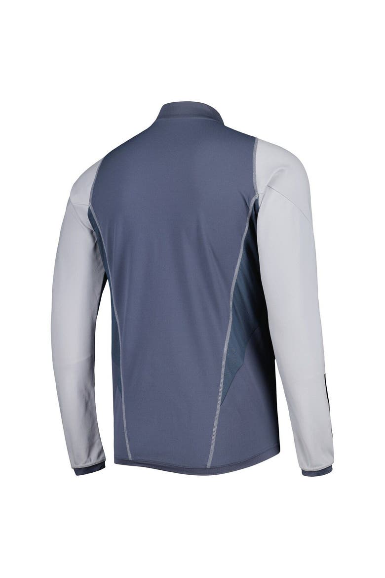 Men's adidas Gray Charlotte FC 2023 On-Field AEROREADY Quarter-Zip Training Top, Alternate, color, Gray