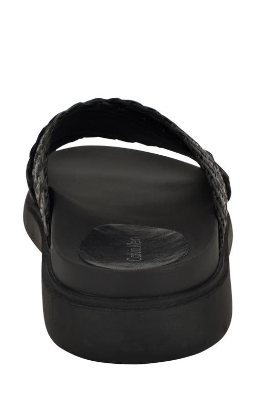 Calvin Klein Pacen Slide Sandal In Black