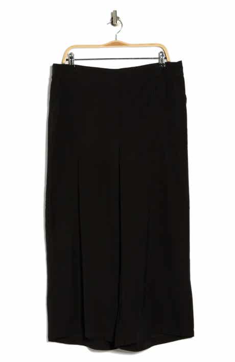 MAX STUDIO Brushed Twill Crop Wide Leg Pants
