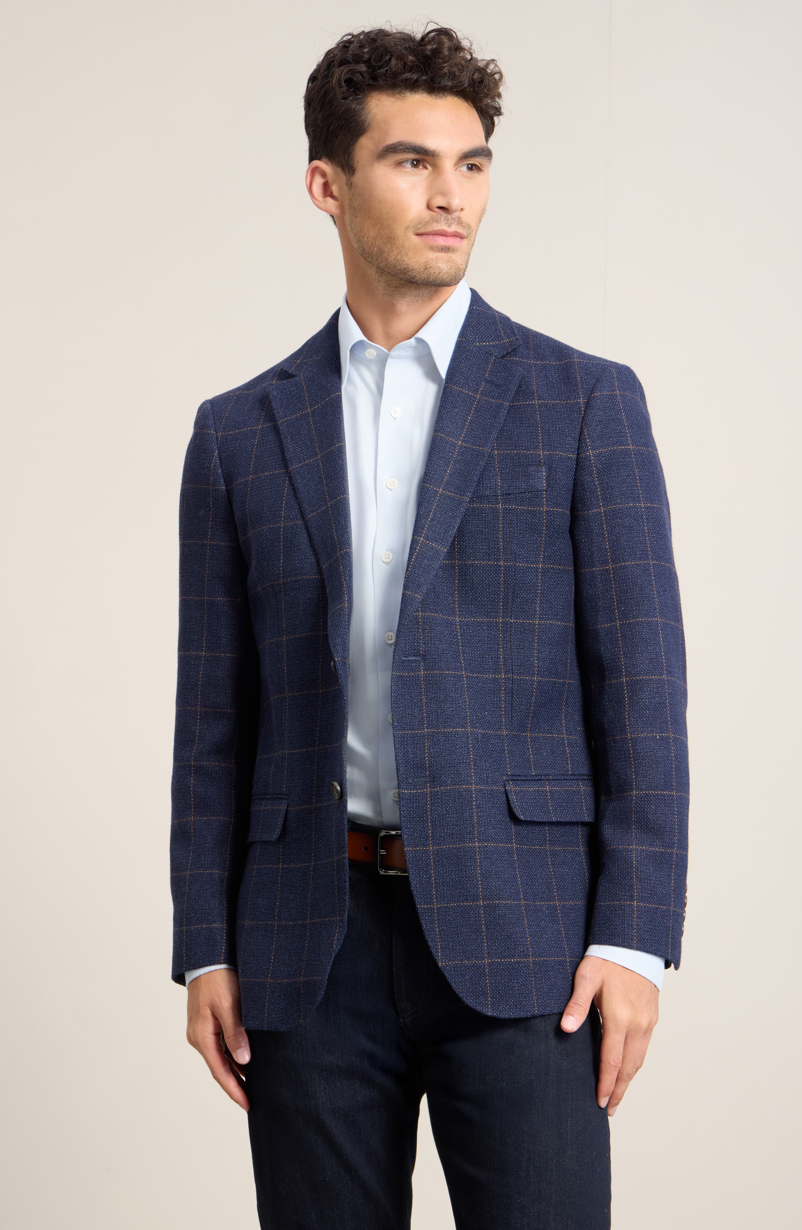 selected NAVY WINDOWPANE
