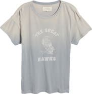 THE GREAT. Hawks Boxy Graphic Cotton Tee