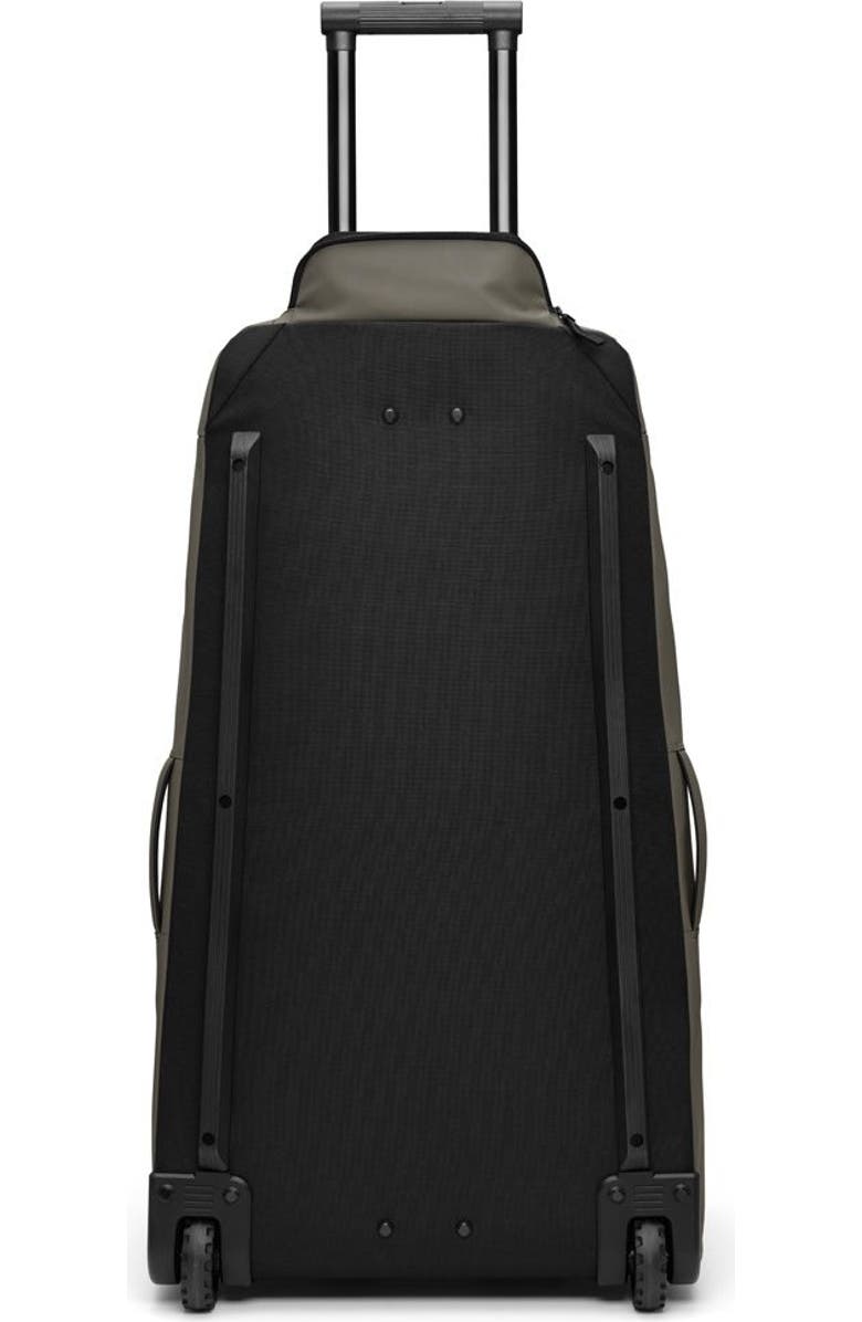 D_b_ Hugger Roller Bag check In Wheeled Duffel 90L, Alternate, color, Forest Green