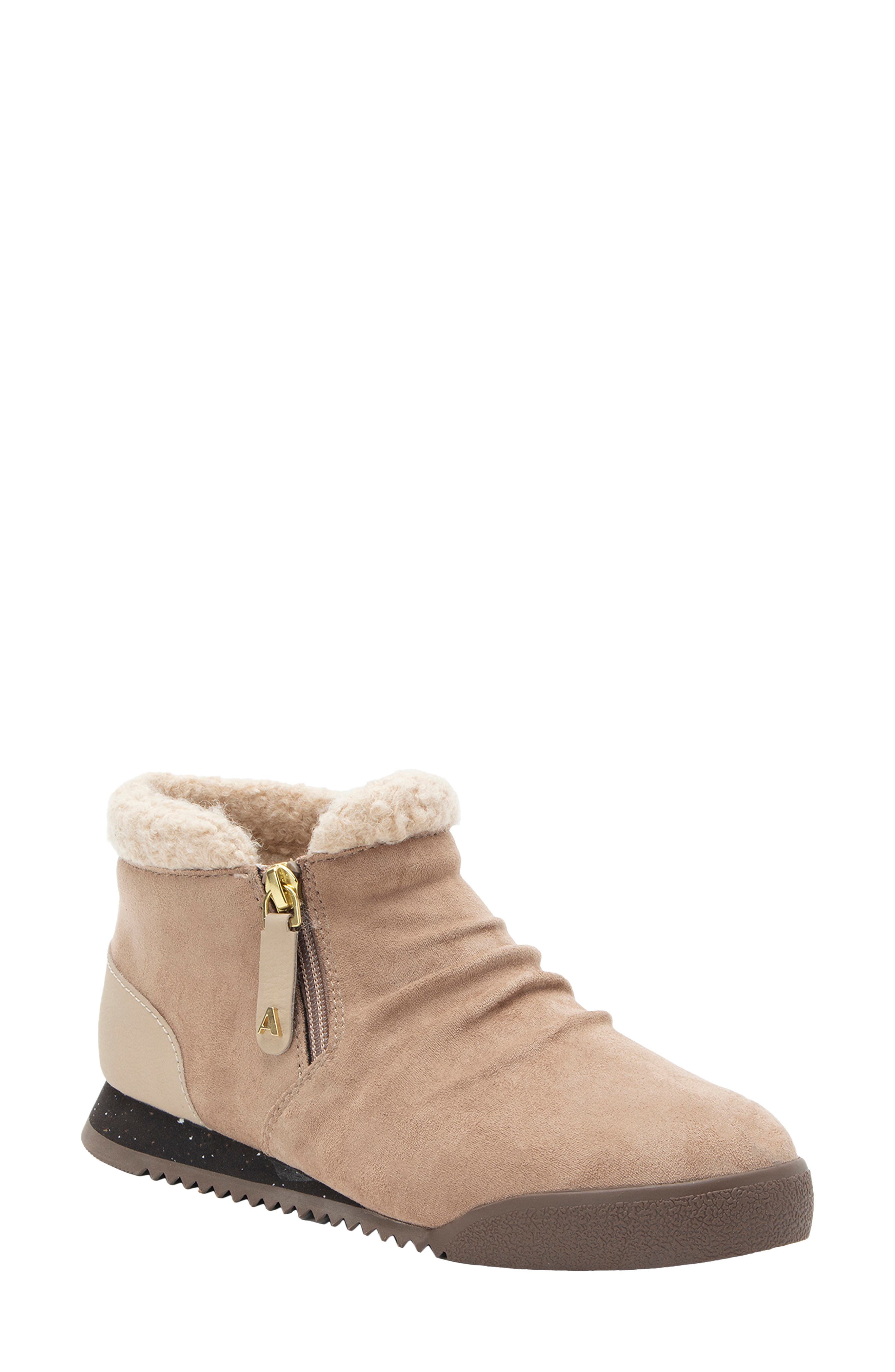 Rylah Bootie with Genuine Shearling Trim, Main, color, 6450 LATTE