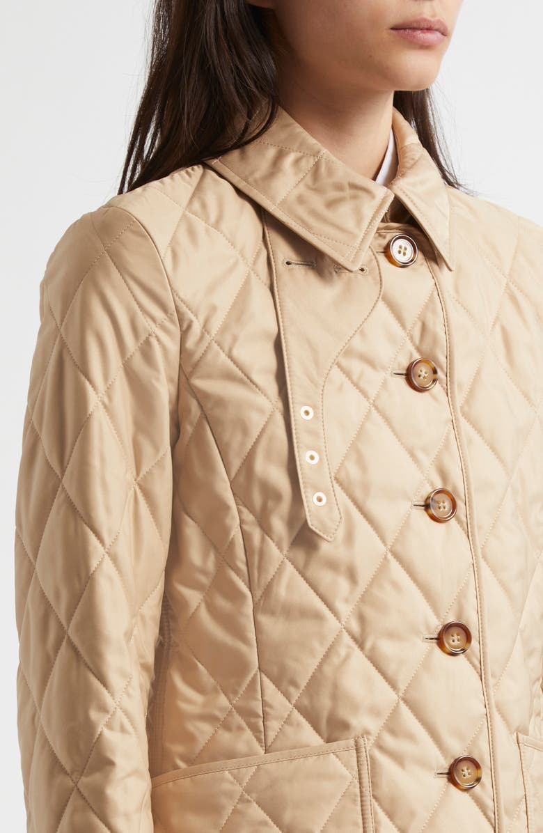 Burberry Fernleigh Quilted Jacket, Alternate, color, New Chino