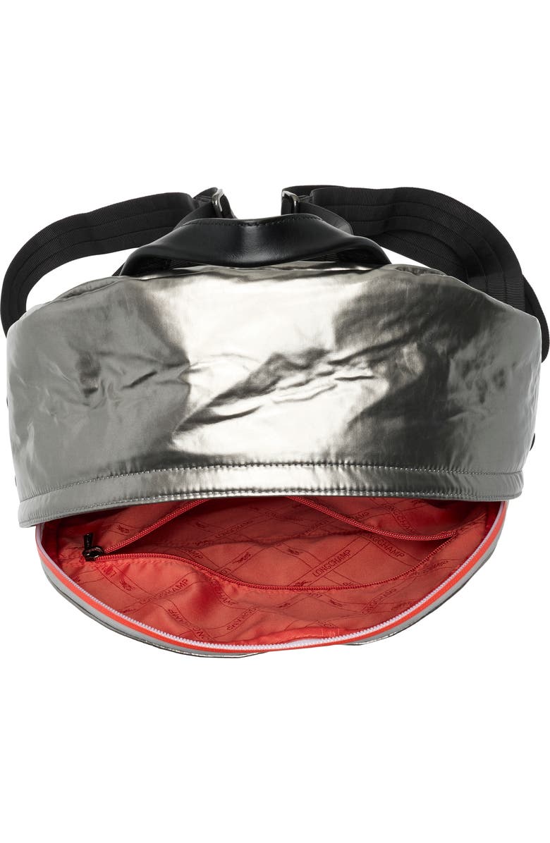 Longchamp Astro Backpack, Alternate, color, Silver