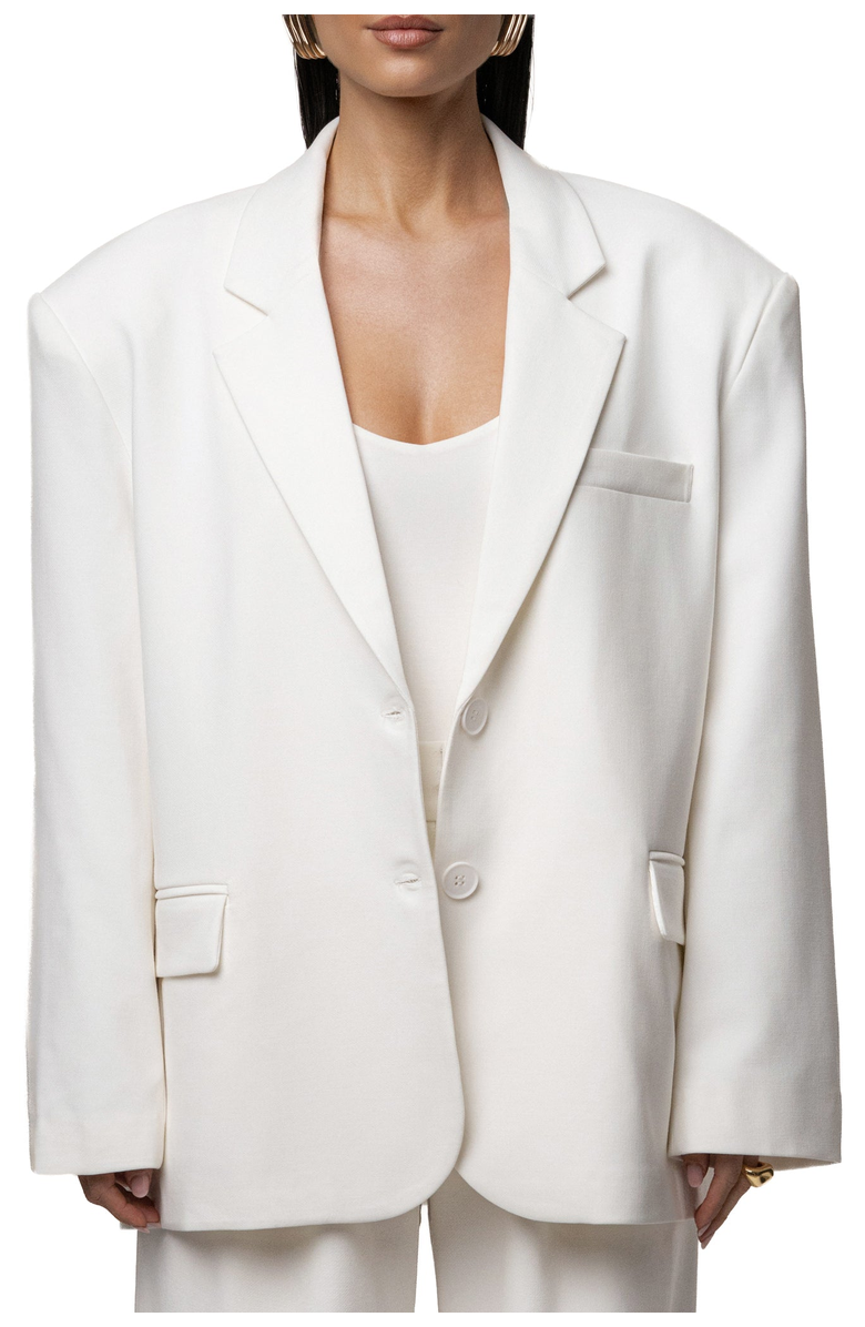 JLUXLABEL Core Standard Blazer, Main, color, Ivory