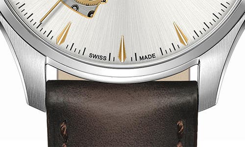 Hamilton Jazzmaster Open Heart Watch, 40mm In Silver