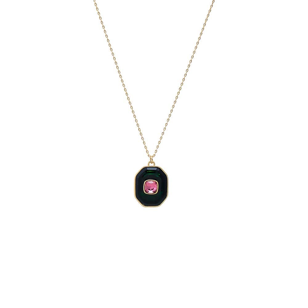 BY ADINA EDEN Fancy Octagon Square Pendant Necklace (Women) | Nordstrom