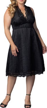Kiyonna Pinup Boudour Lace Cocktail Dress