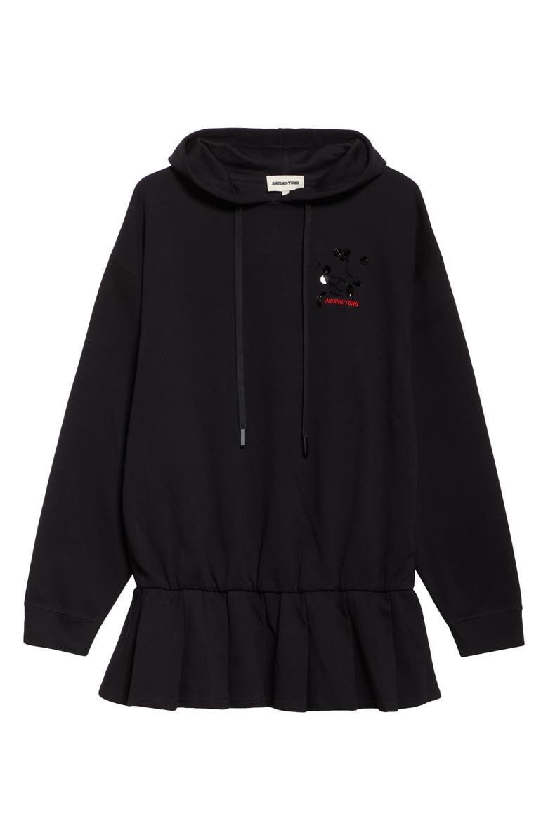 Shushu/Tong 3D Rose Hoodie Dress, Alternate, color,