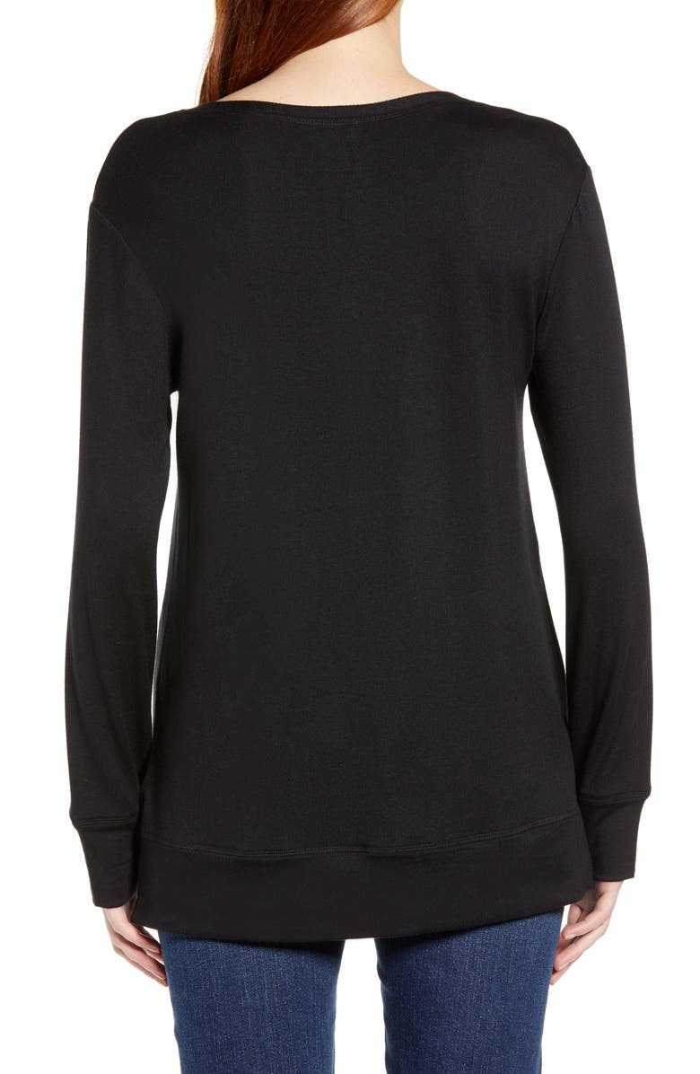 Caslon<sup>®</sup> Off Duty Sweatshirt, Alternate, color, 