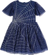 Mini Boden Kids' Appliqué Tulle Dress