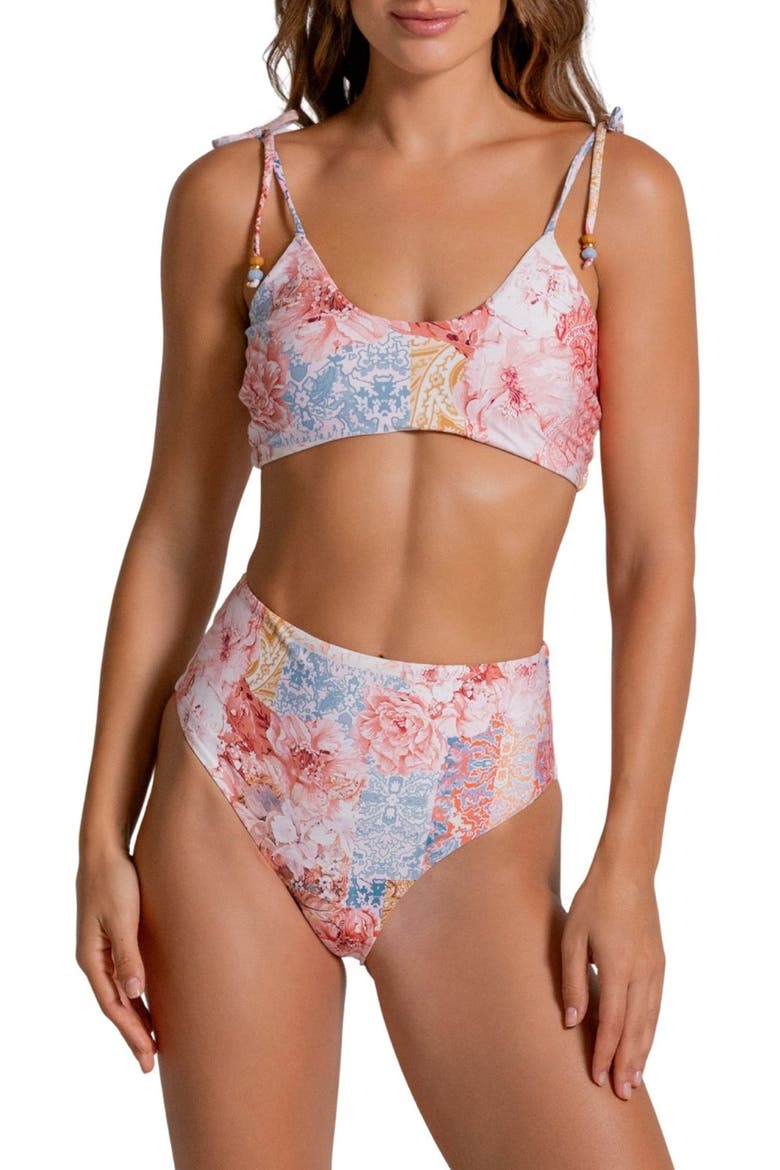 Bralette Bikini Top, Alternate, color, MULTI