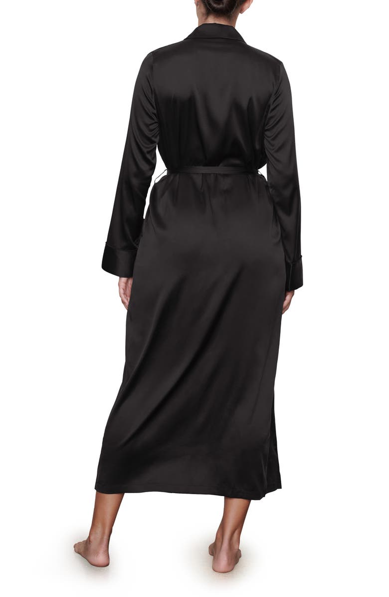 SKIMS Long Stretch Silk Robe, Alternate, color,
