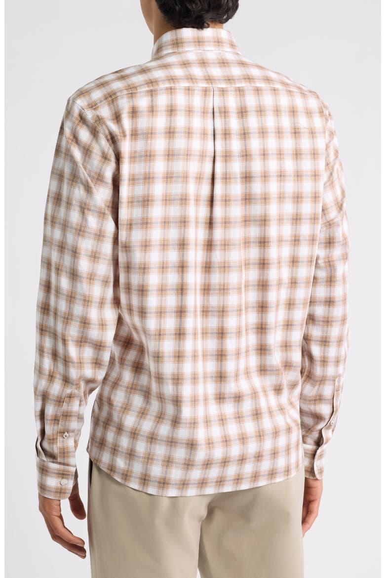 Liam Plaid Cotton Shirt, Alternate, color, CHUTNEY
