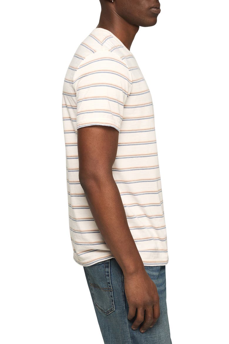 Stripe Crewneck T-Shirt, Alternate, color, GARDENIA MULTI