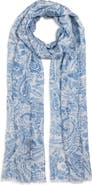 Lauren Ralph Lauren Summer Paisley Crinkled Oversized Oblong