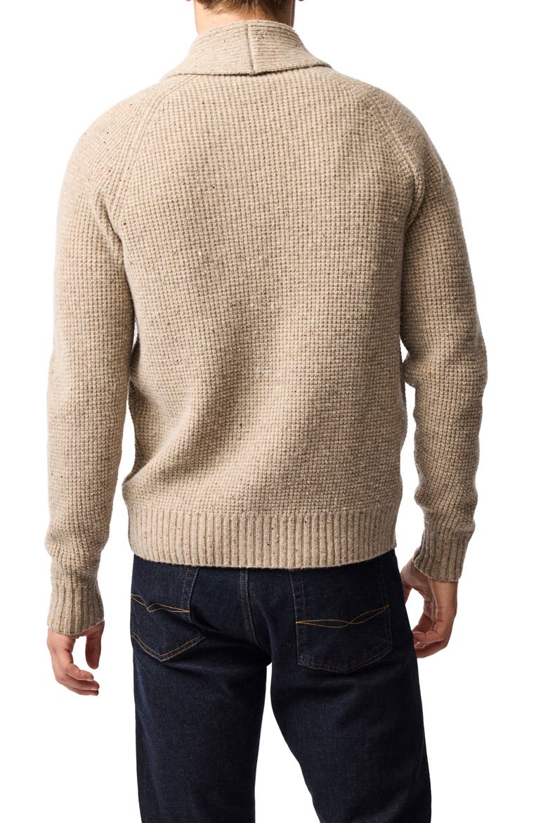 Williamson Merino Wool Blend Shawl Collar Cardigan, Alternate, color, NATURAL