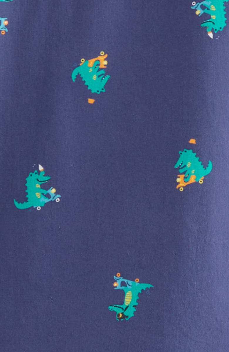 Tucker + Tate Patterned Cotton Camp Shirt & Drawstring Shorts Set, Alternate, color, Navy Skipper Motor Crocs