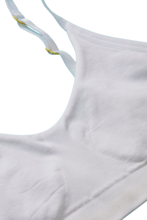 Yellowberry Tulip Seamless Bra In Snowflake