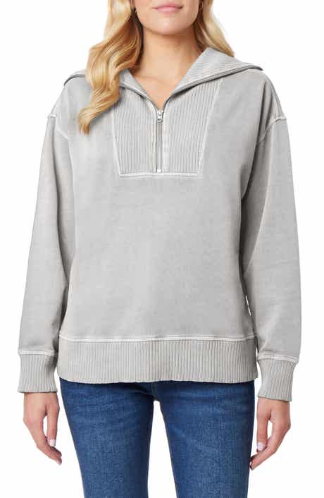 C & C California Hailey Sun Washed Fleece Zip Pullover