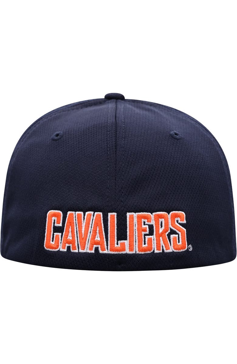 TOP OF THE WORLD Men's Top of the World Navy Virginia Cavaliers Reflex Logo Flex Hat, Alternate, color, Navy