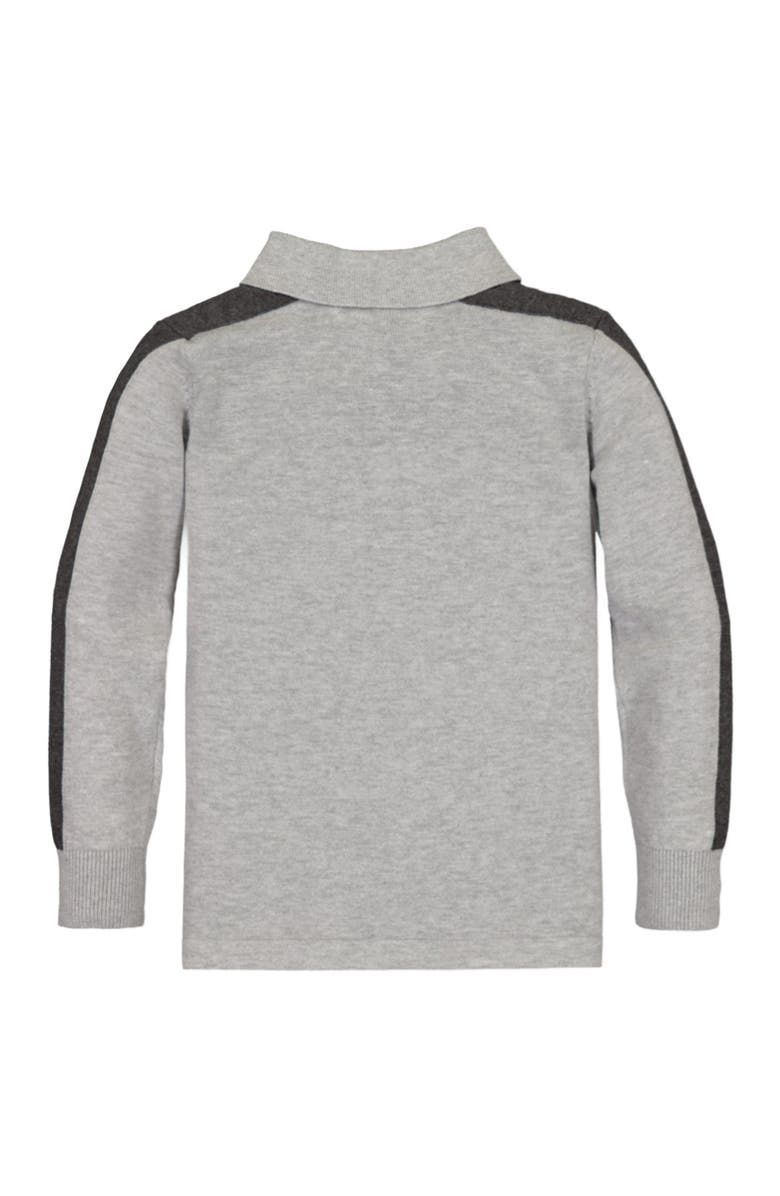 Hope & Henry Boys' Long Sleeve Sweater Polo, Kids, Alternate, color, Grey