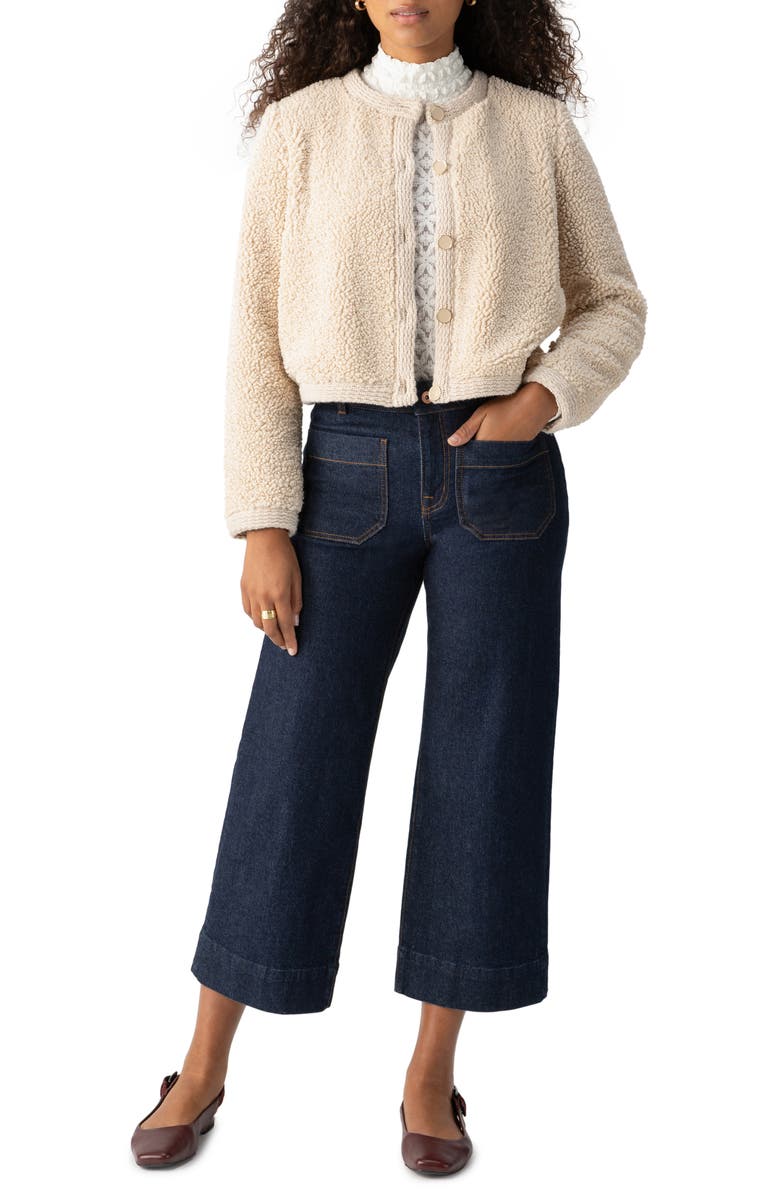 Sanctuary Cozy Textured Cardigan, Alternate, color, Toasted Almond