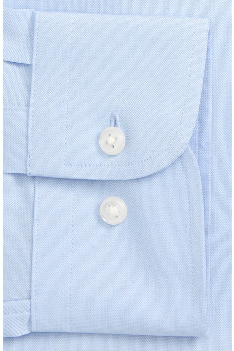 Tech-Smart Trim Fit Stretch Pinpoint Dress Shirt, Alternate, color, BLUE XENON
