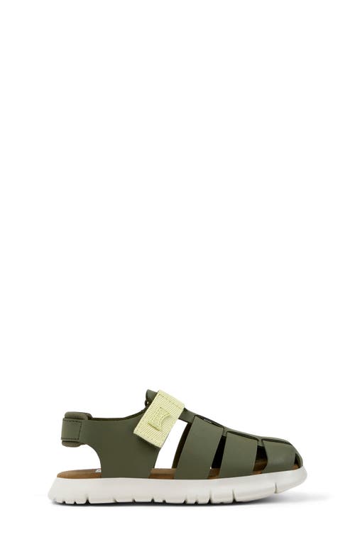 Camper Kids' Oruga Fisherman Sandal In Medium Green