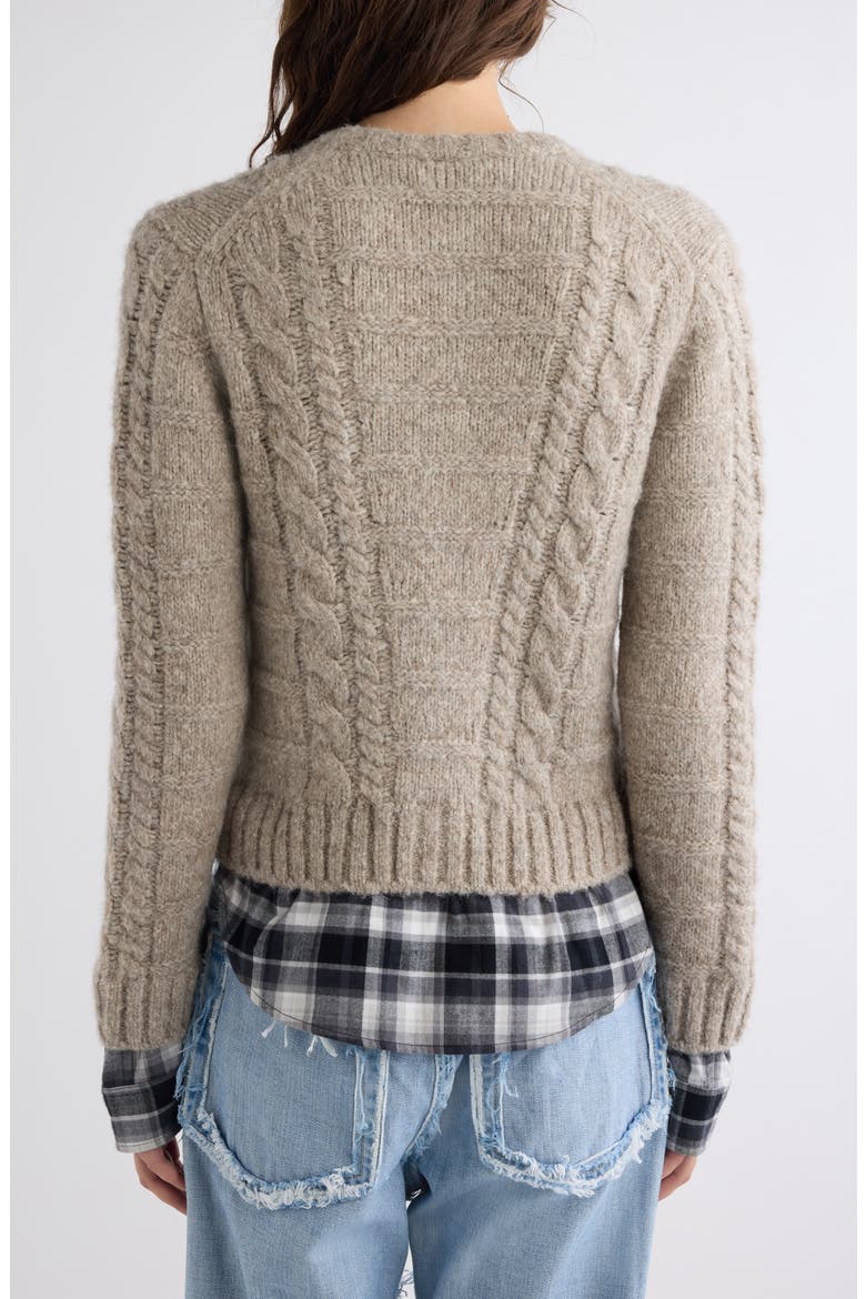 Kunch Layered Cardigan, Alternate, color, MEDIUM BEIGE