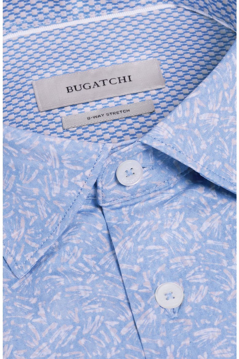 Jimmy OoohCotton® Abstract Print Button-Up Shirt, Alternate, color, AIR BLUE
