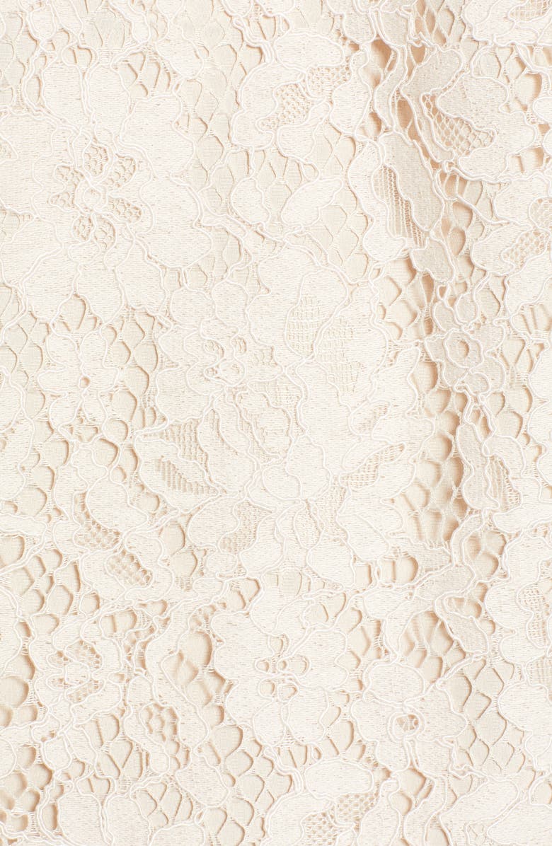 J.Crew Lace Ruffle Neck Top, Alternate, color, 