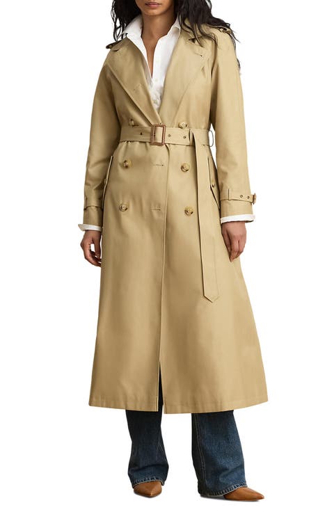 Double Breasted Belted Trench Coat