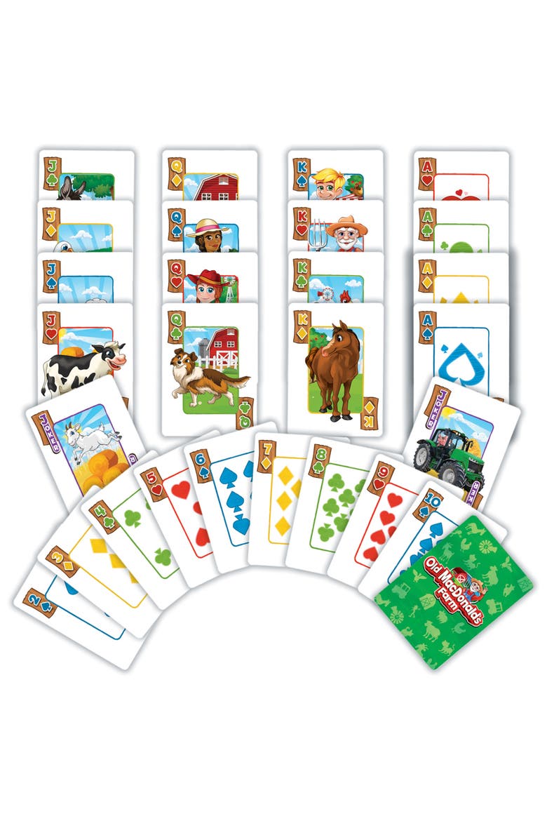 Old MacDonald's Farm Jumbo Playing Cards, Alternate, color, Multicolor