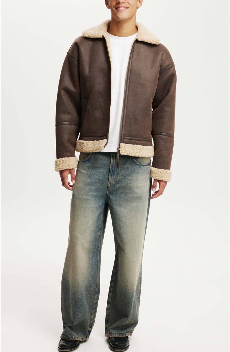 Cotton On Faux Sherling Jacket, Alternate, color, 