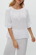 Michael Stars Jane Puff Sleeve Top