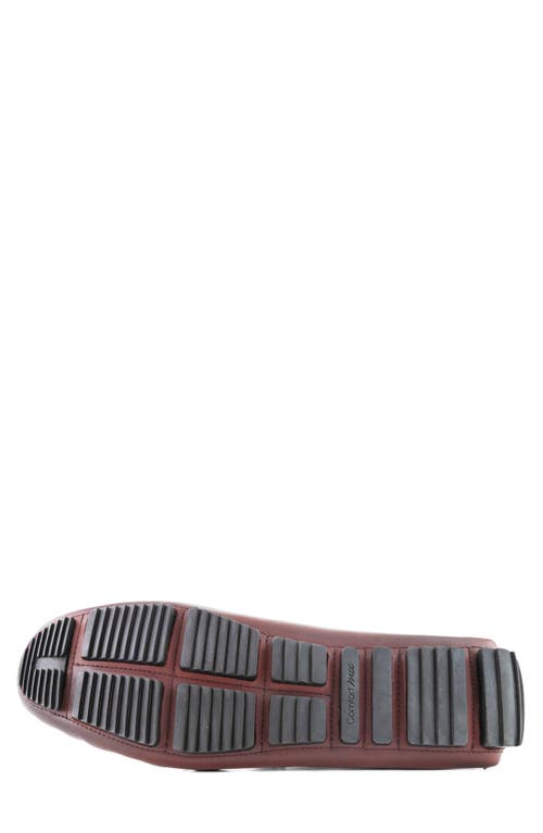 Marc Joseph New York Spring Street Woven Leather Driving Loafer In Wine Basket Napa