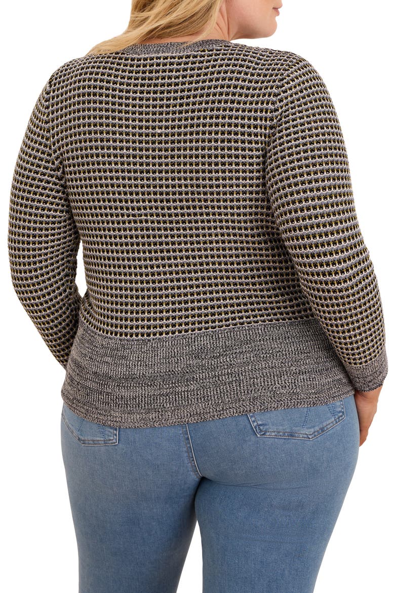 Marled Tuck Sweater, Alternate, color, BLUE MULTI