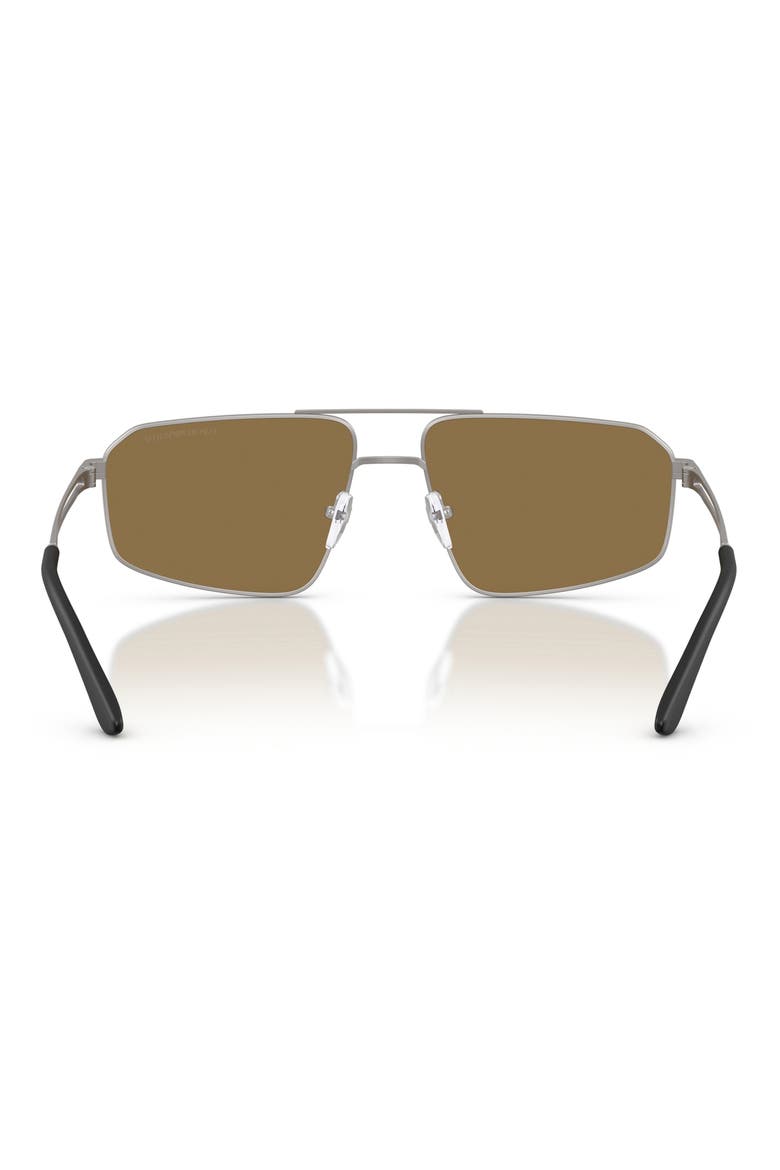59mm Aviator Sunglasses, Alternate, color, MATTE GUNMETAL / DARK BROWN